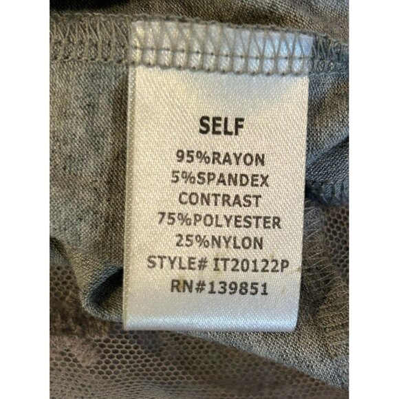 Gray Sleeveless Lace Trim Tank‎ Slip Dress 2XL By Oddi With Adjustable Straps - Picture 6 of 6